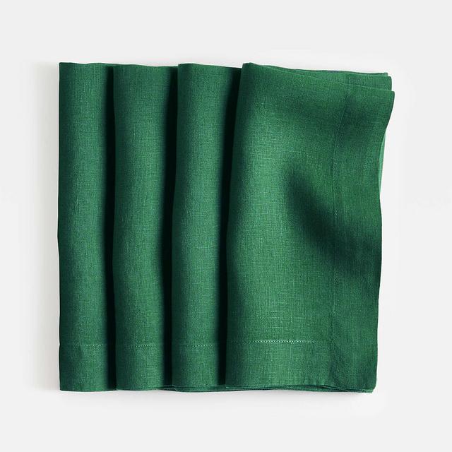 Marin Green Organic Cotton Linen Napkin, Set of 4