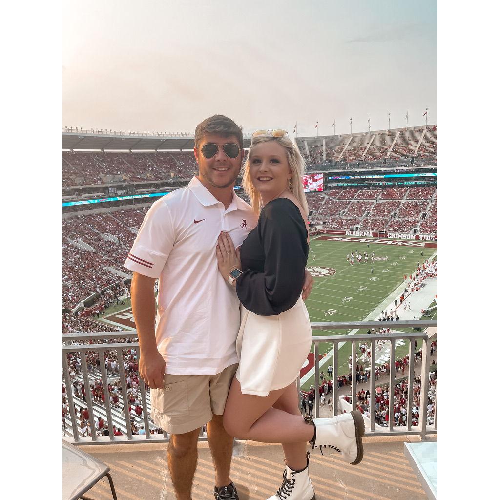 Our first Alabama game together