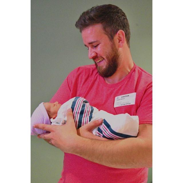 Caleb became a dad! The best dad :)