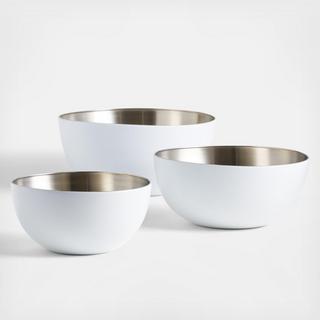 Nera 3-Piece Stainless Mixing Bowl Set