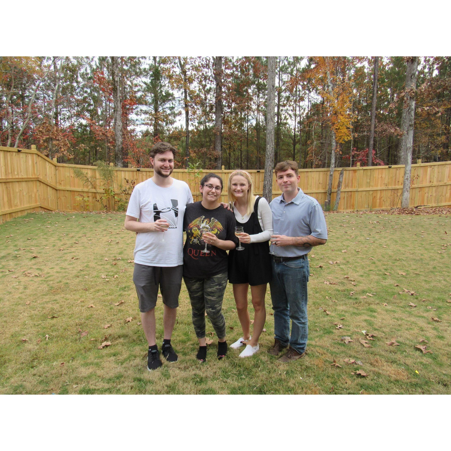 Cole, Alyssa, Madi (Cole's sister), and Sam (Madi's husband)