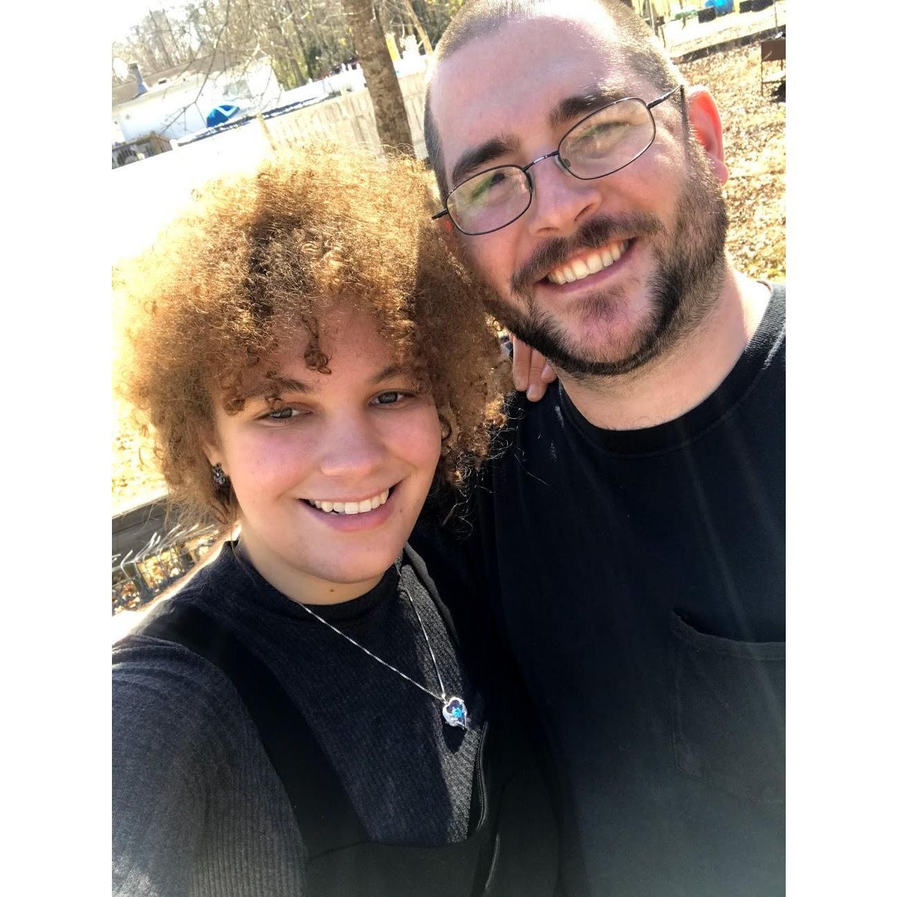 Spring Break 2020 right before Covid-19 Pandemic hit. But it was nice to have her there with me and the family.