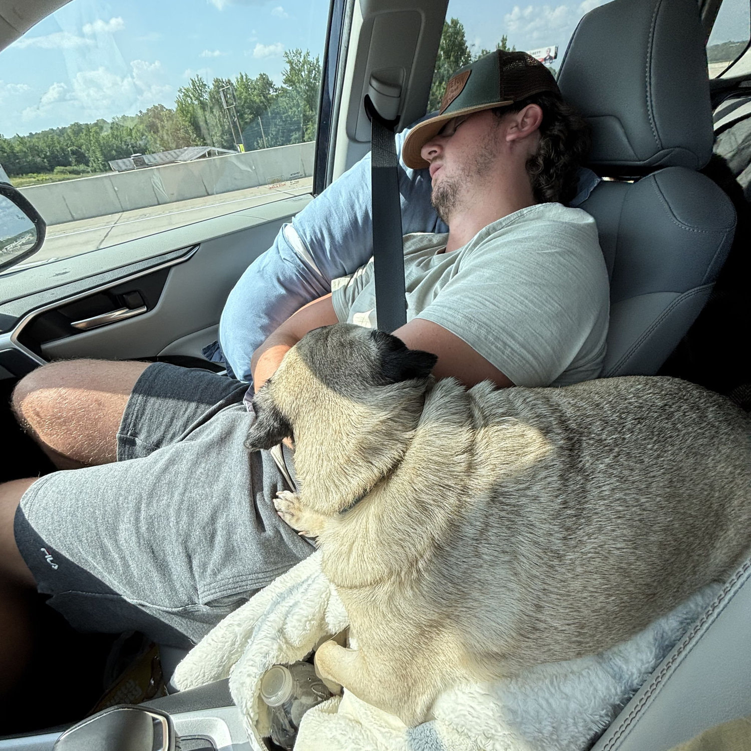 What our road trips usually look like: