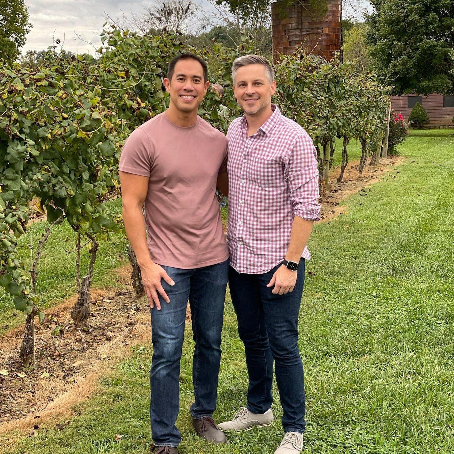 On cloud wine with the Anderkihm's at Pearson Winery in VA.