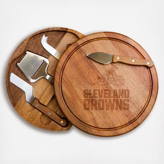 NFL Acacia Circo Cheese Cutting Board Set