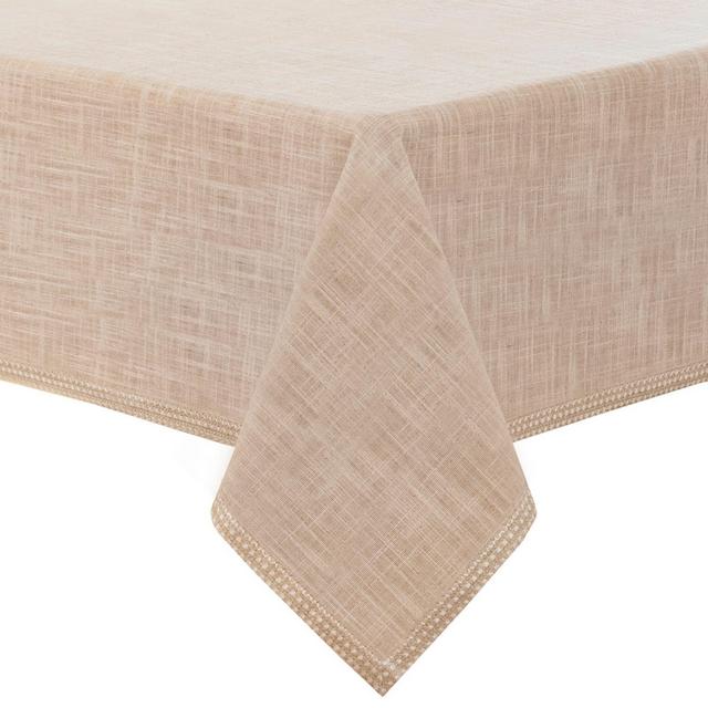 Superion 60-Inch x 102-Inch Oblong Tablecloth in Natural