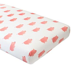Organic Wild Excursion Pig Crib Fitted Sheet