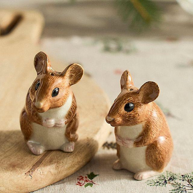 Quail Ceramics Woodland Friends Salt + Pepper Shakers