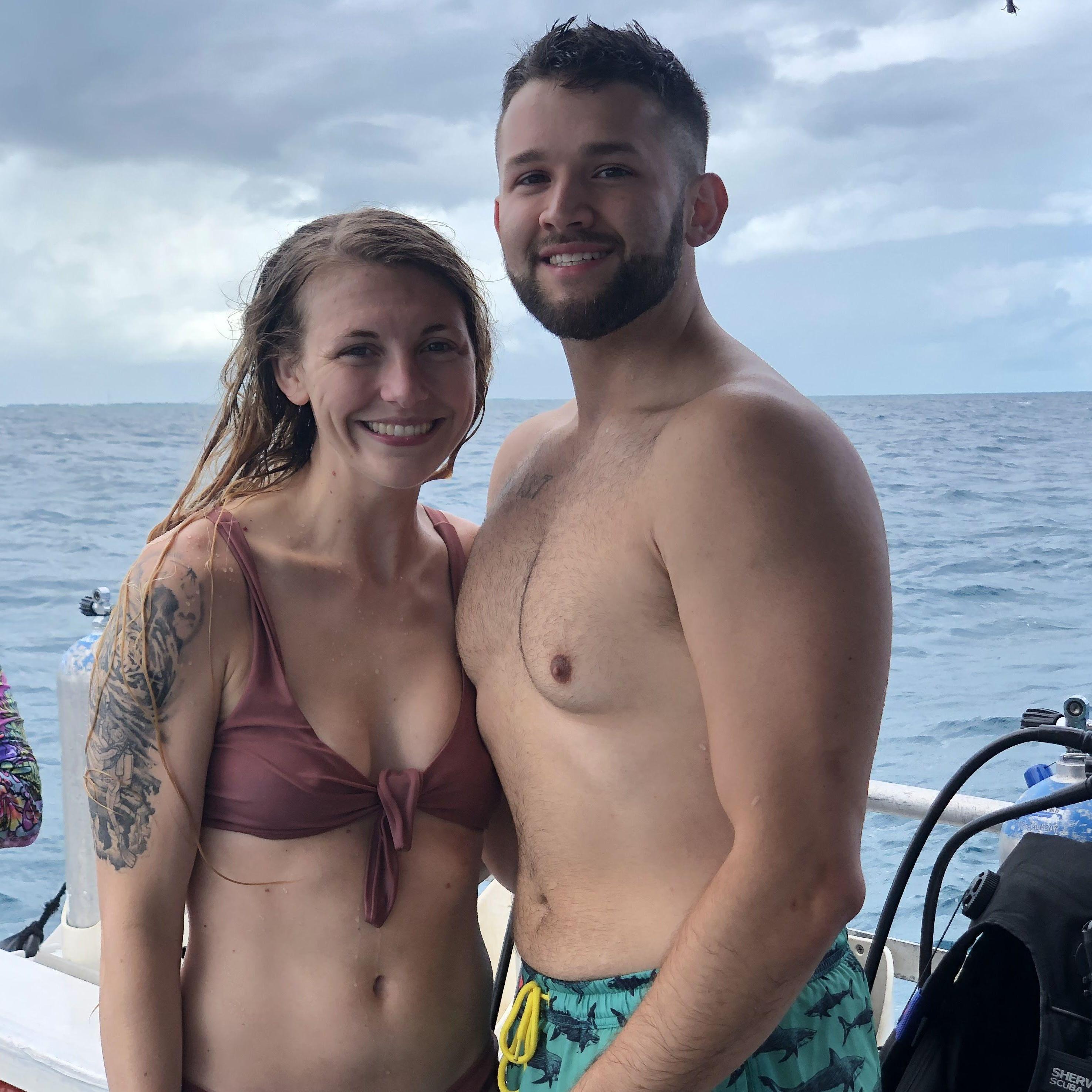 Anthony turning into a scuba diver- August 7, 2021
