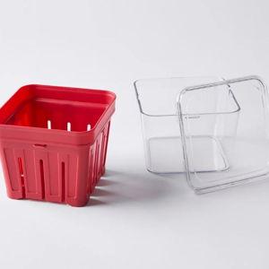 Chef'n Reusable Berry Basket, Set of 2, Holds 1 Pint, BPA-Free Plastic