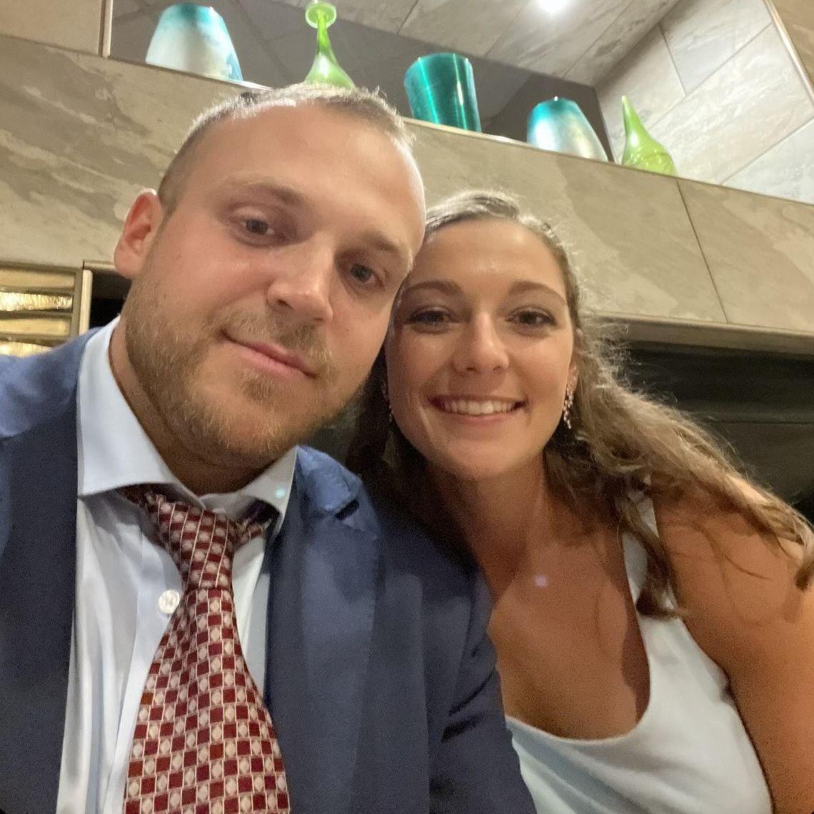 Our first wedding together!