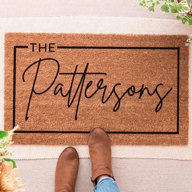 Custom Door Mat, Outdoor, Last Name Doormat, Front Door Decor, Housewarming Gift, Wedding Gift, Closing Gift, Personalized Welcome Doormat