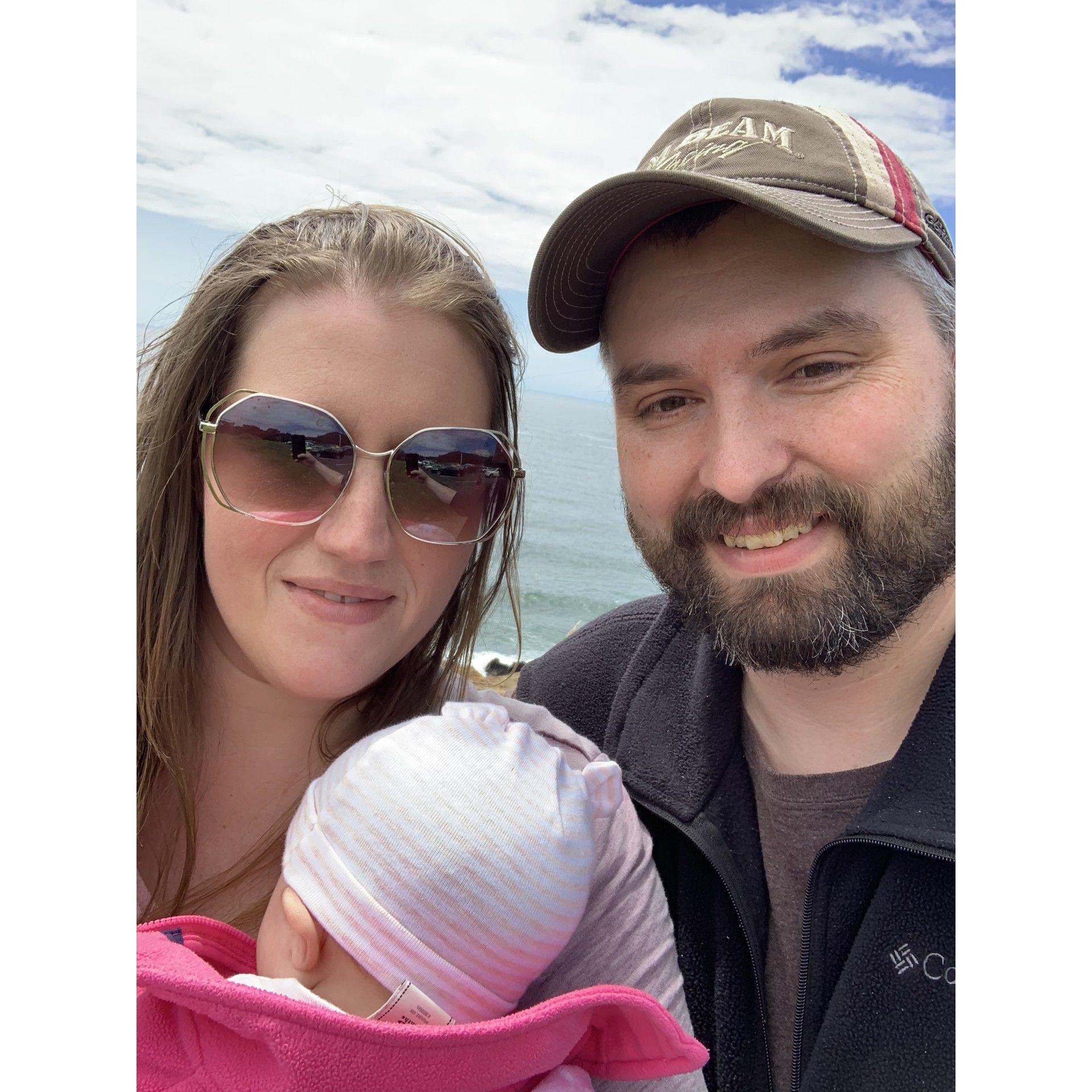 One year anniversary on the Oregon Coast with our baby girl Josilyn.