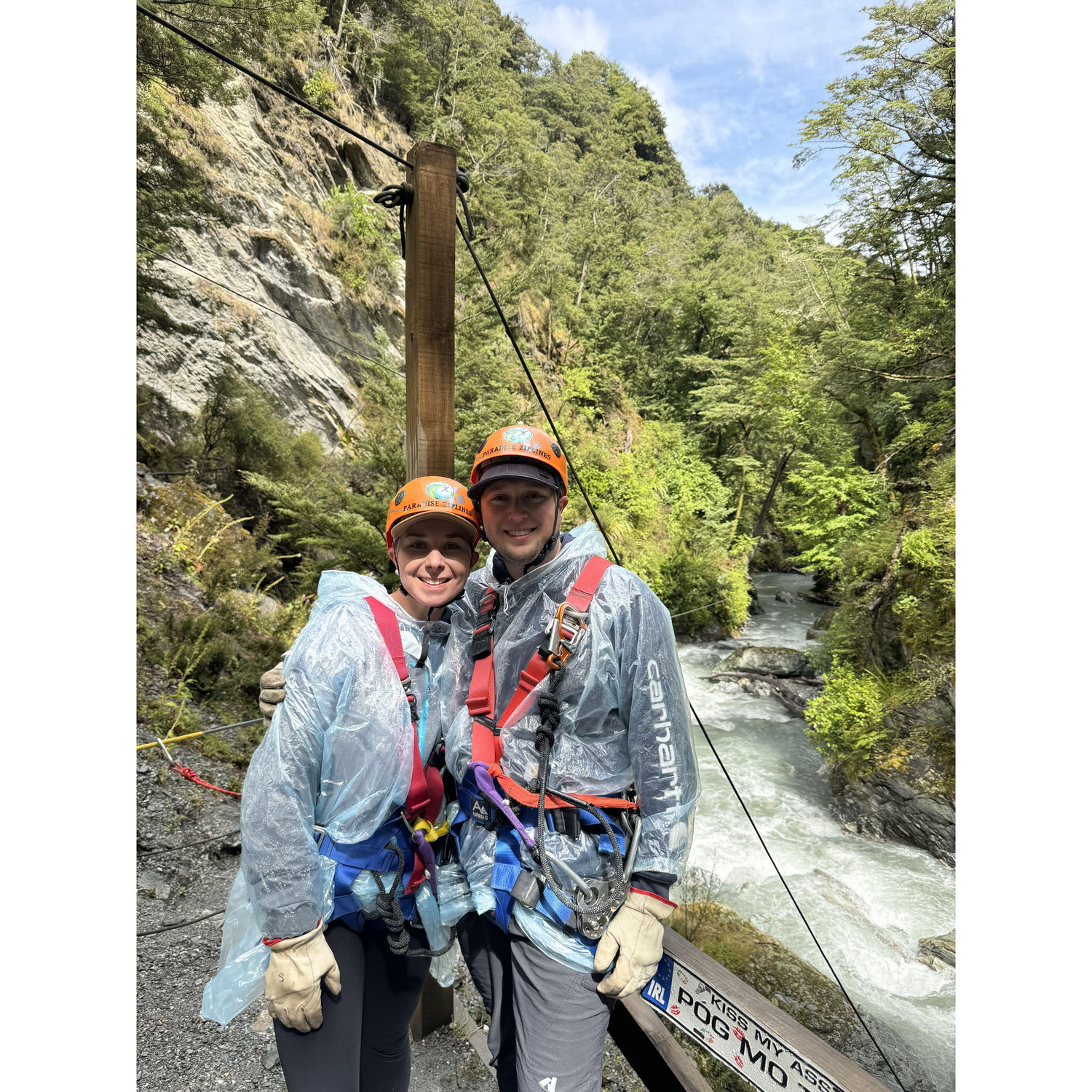 Our first time Ziplining!
