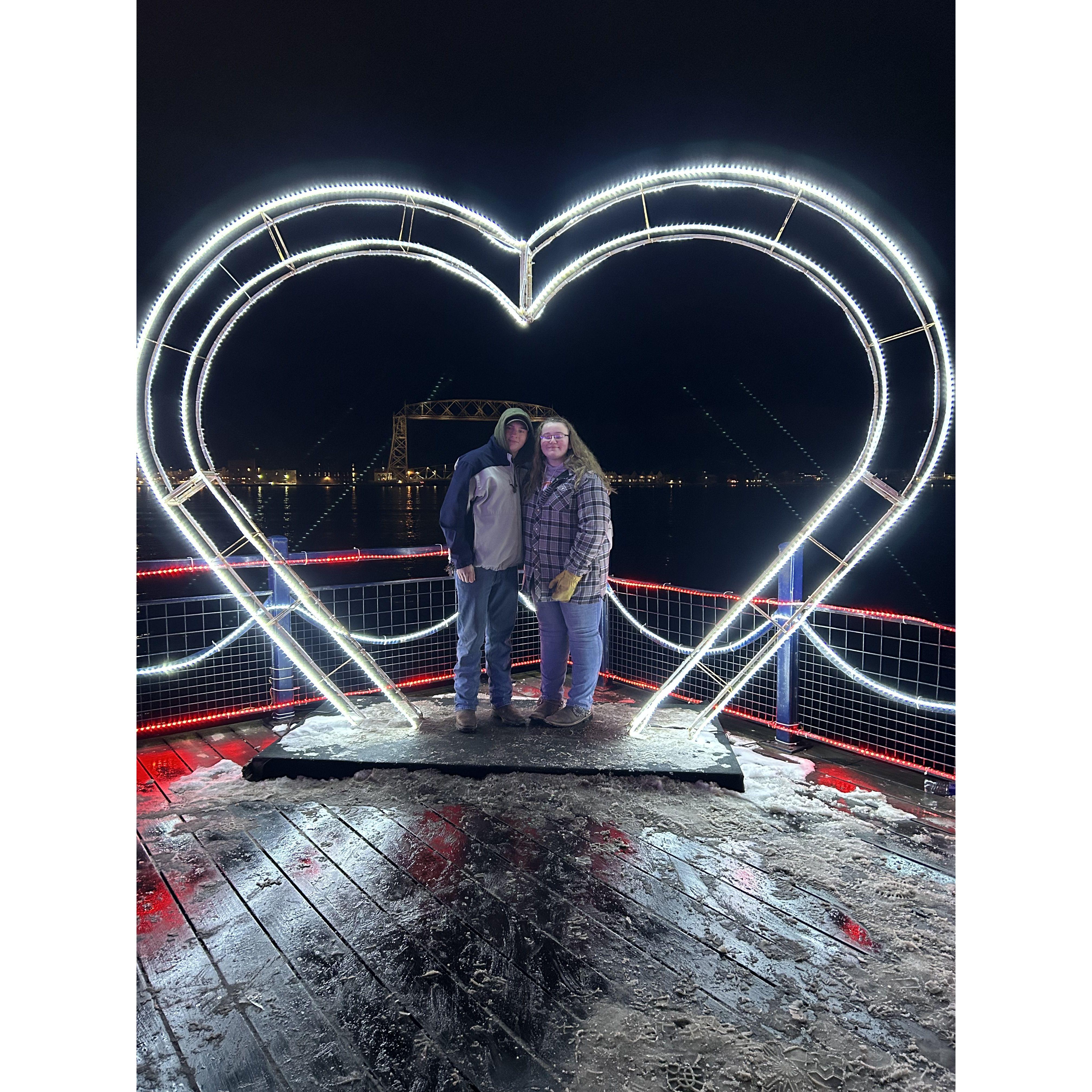 Wuori and Abby at Bentleyville 2022
