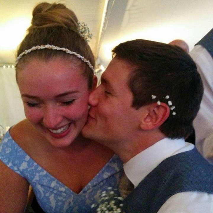 Having a moment at Kate's wedding, 2015