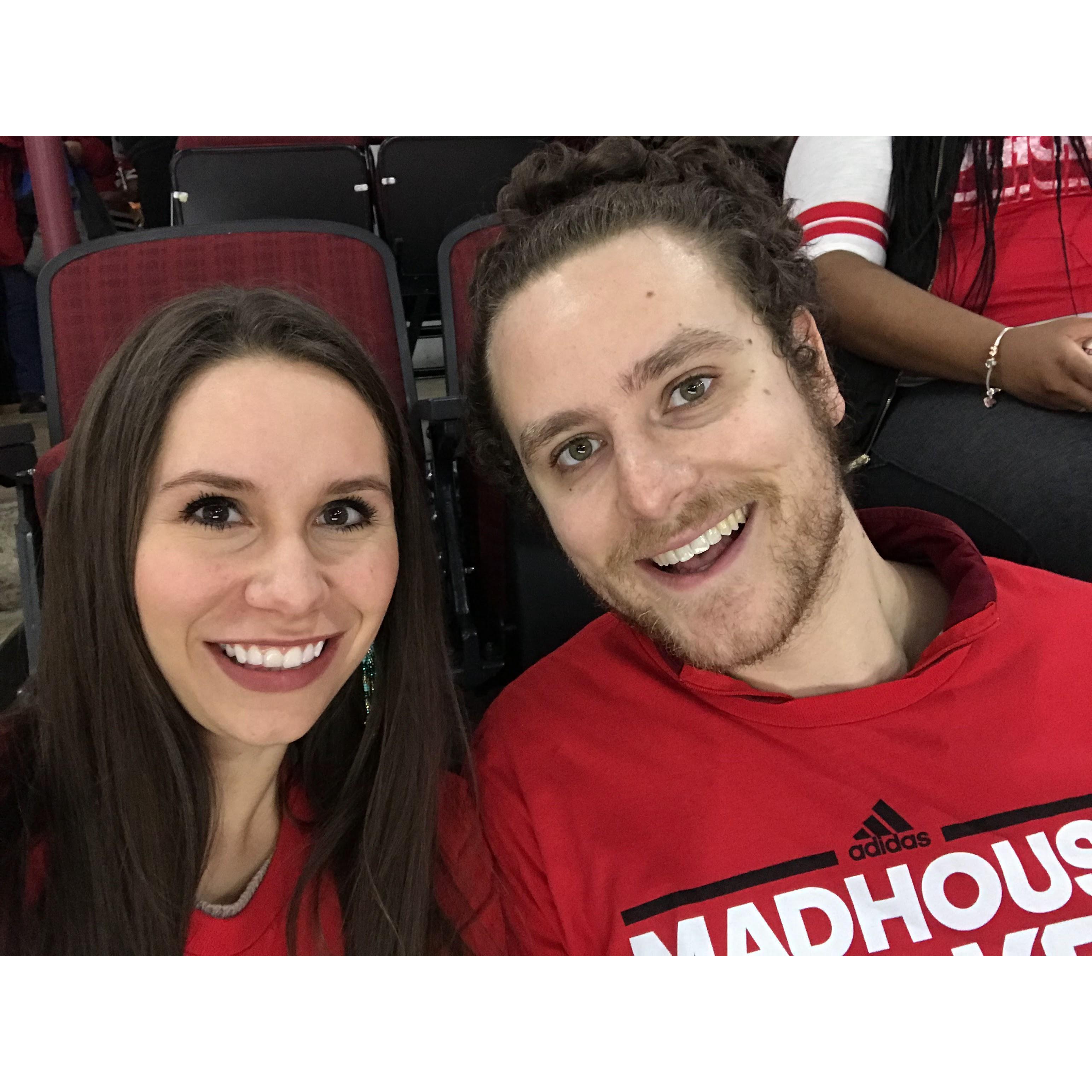 Chelsea thought that Nick got her a magnet for Valentine's Day and she was slightly disappointed. Turns out the magnet was just a decoy and Nick's actual gift was surprise tickets to a hockey game.