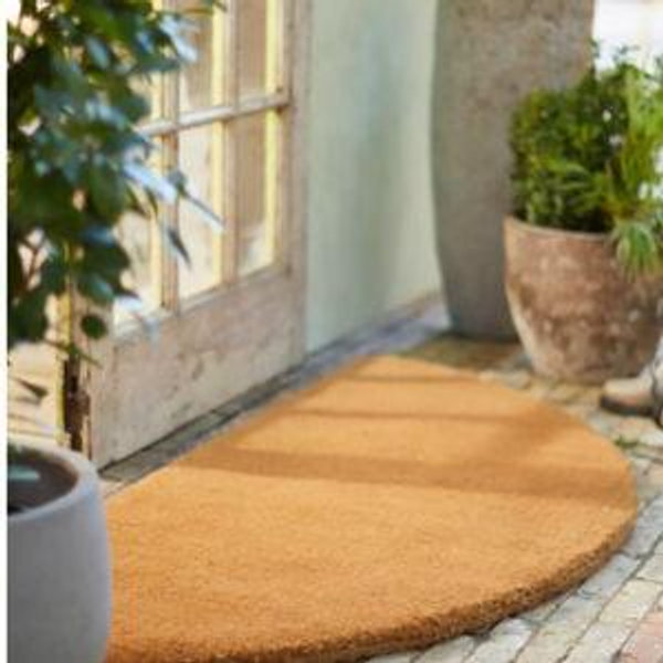 Natural Coconut Half Moon Doormat