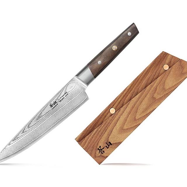 Cangshan R Series 62717 Japan VG-10 Forged Chef Knife with Ashwood Sheath, 8-Inch