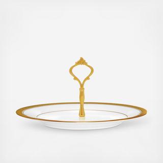 Crestwood Gold Handled Hostess Tray