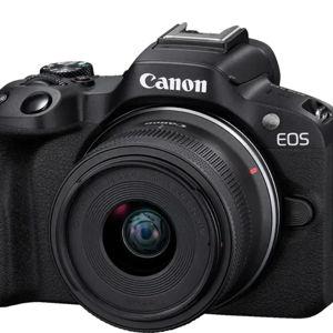 Canon - EOS R50 4K Video Mirrorless Camera with RF-S18-45mm f/4.5-6.3 IS STM Lens - Black