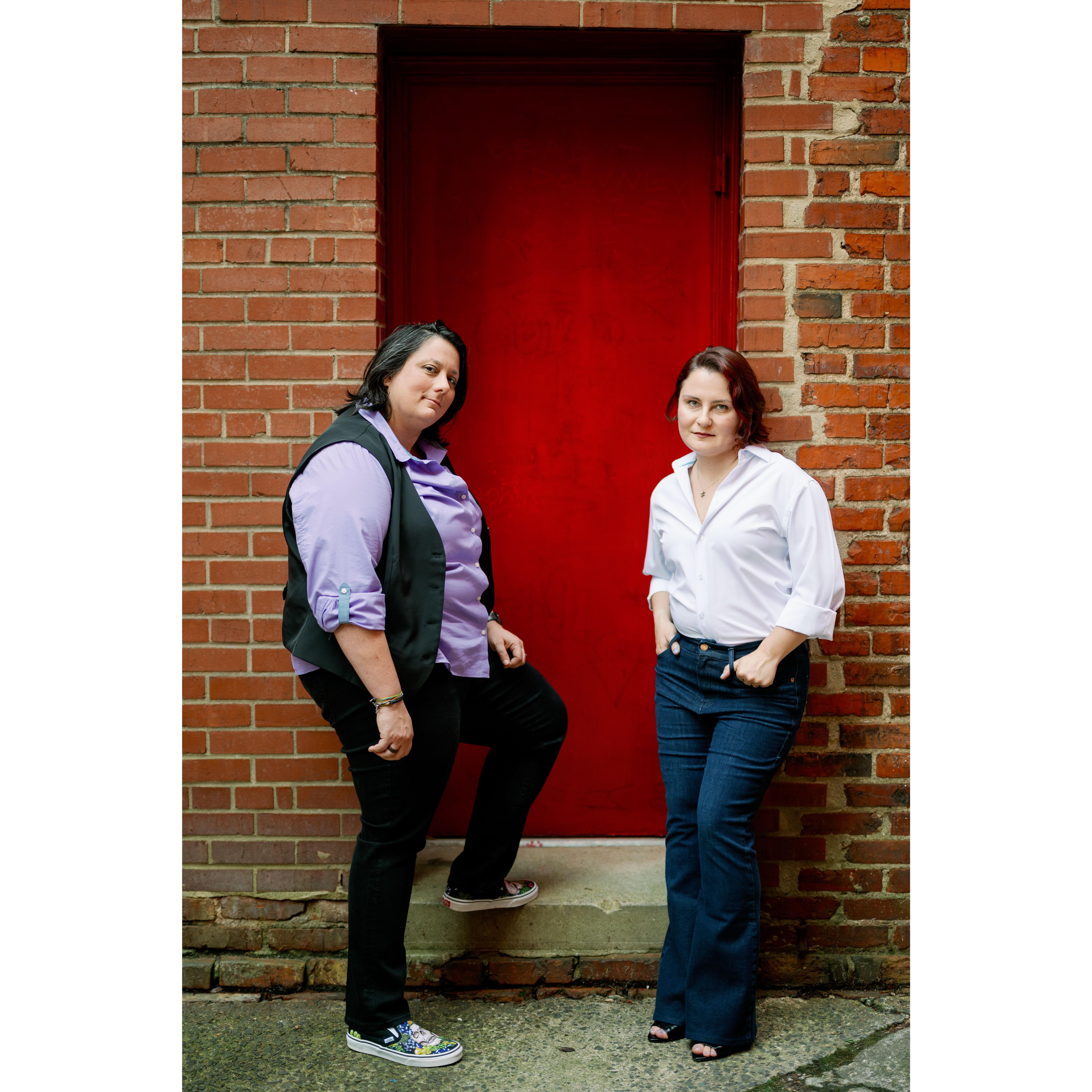 We look like an early 2000s album cover here, and I dig it.