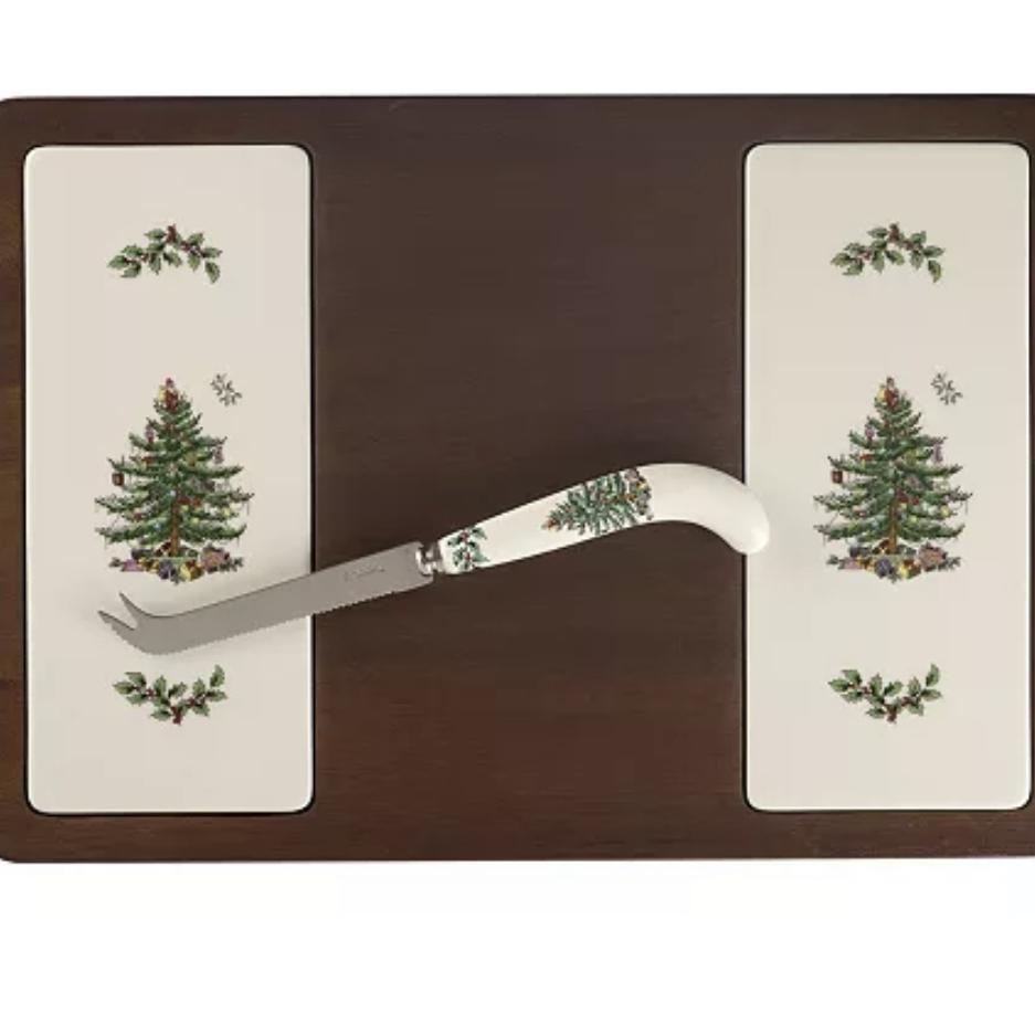 Spode Christmas Cheeseboard with Knife