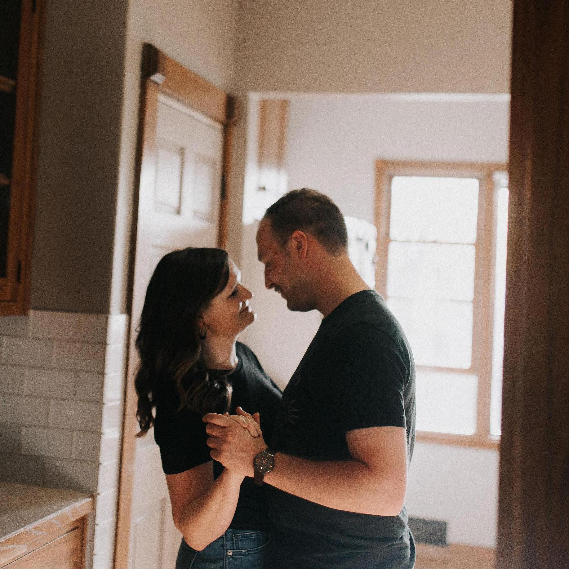 Dancing to our first dance for 'practice', but mainly because DJ wouldn't stop kissing me otherwise.
Samantha Worthing Photography.