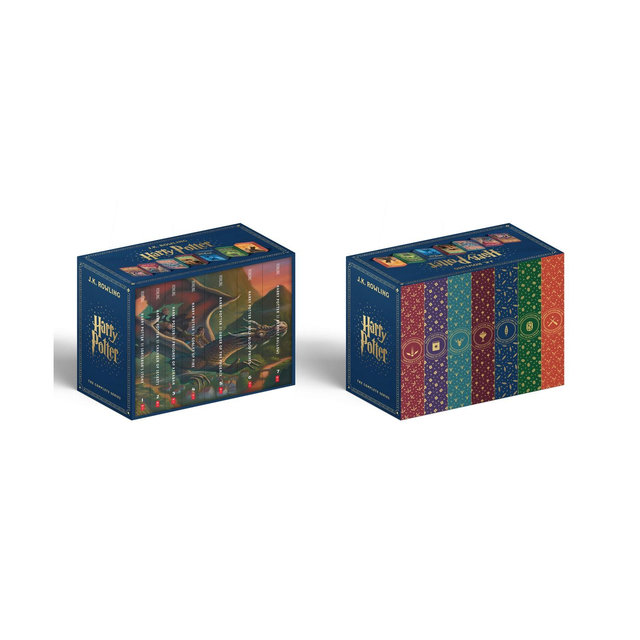 Harry Potter Box Set Books 1-7 Stenciled Edges - by J. K. Rowling