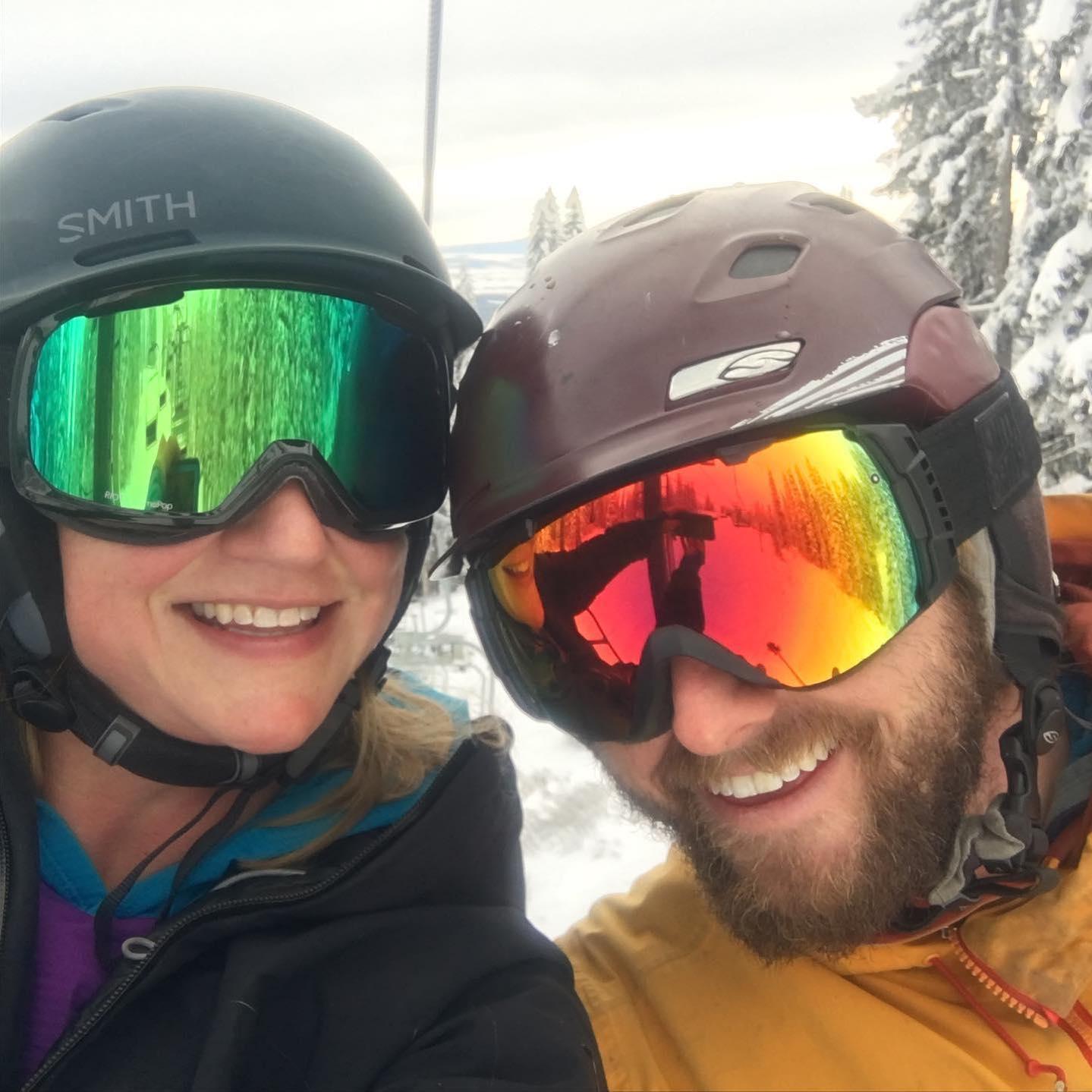 Skiing at Brundage in McCall, ID 