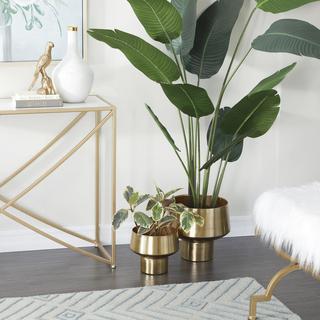 2-Piece Golden Glam Planter Set