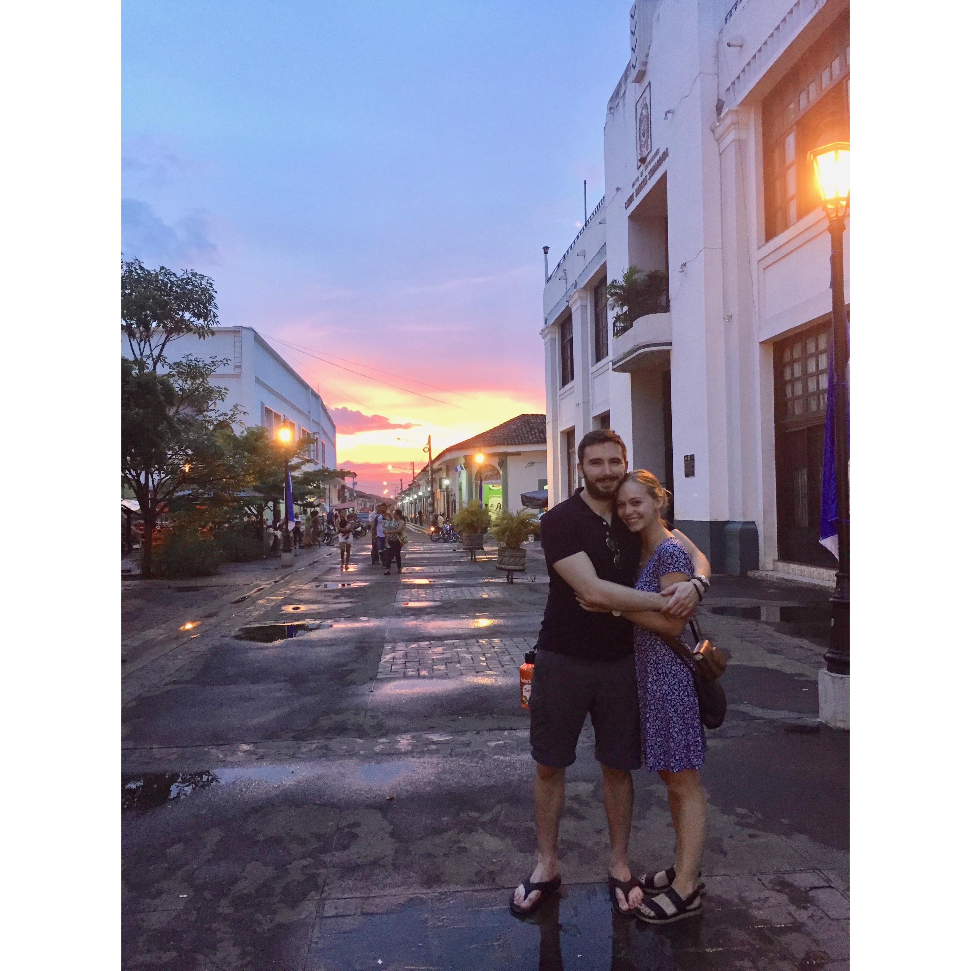 Henry visiting Leon, Nicaragua when Katie was teaching abroad!