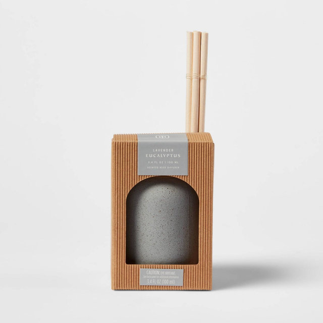 Matte Textured 100ml Ceramic Diffuser Gray/Fresh Linen and Sea Salt - Threshold™