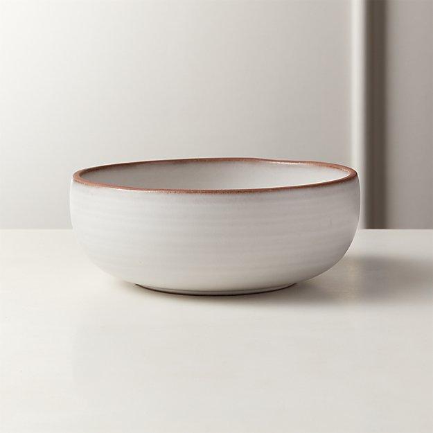 Madera White Terracotta Soup Bowl