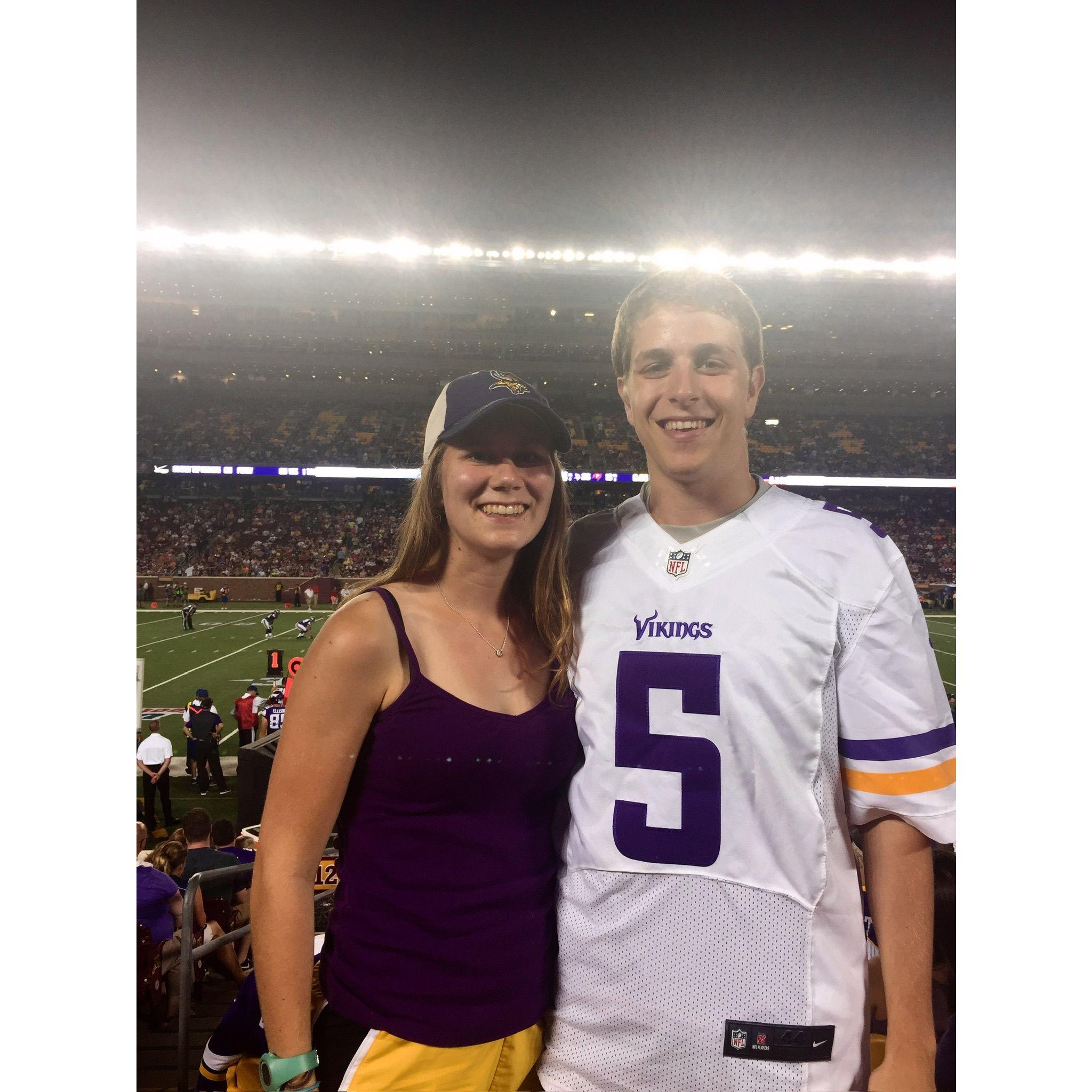 Vikings game circa 2015