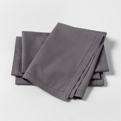 4pk Solid Napkins Gray - Threshold™