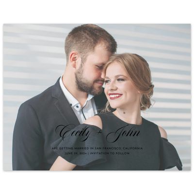 Black Wedding Digital Save the Date - Wilmington Photo