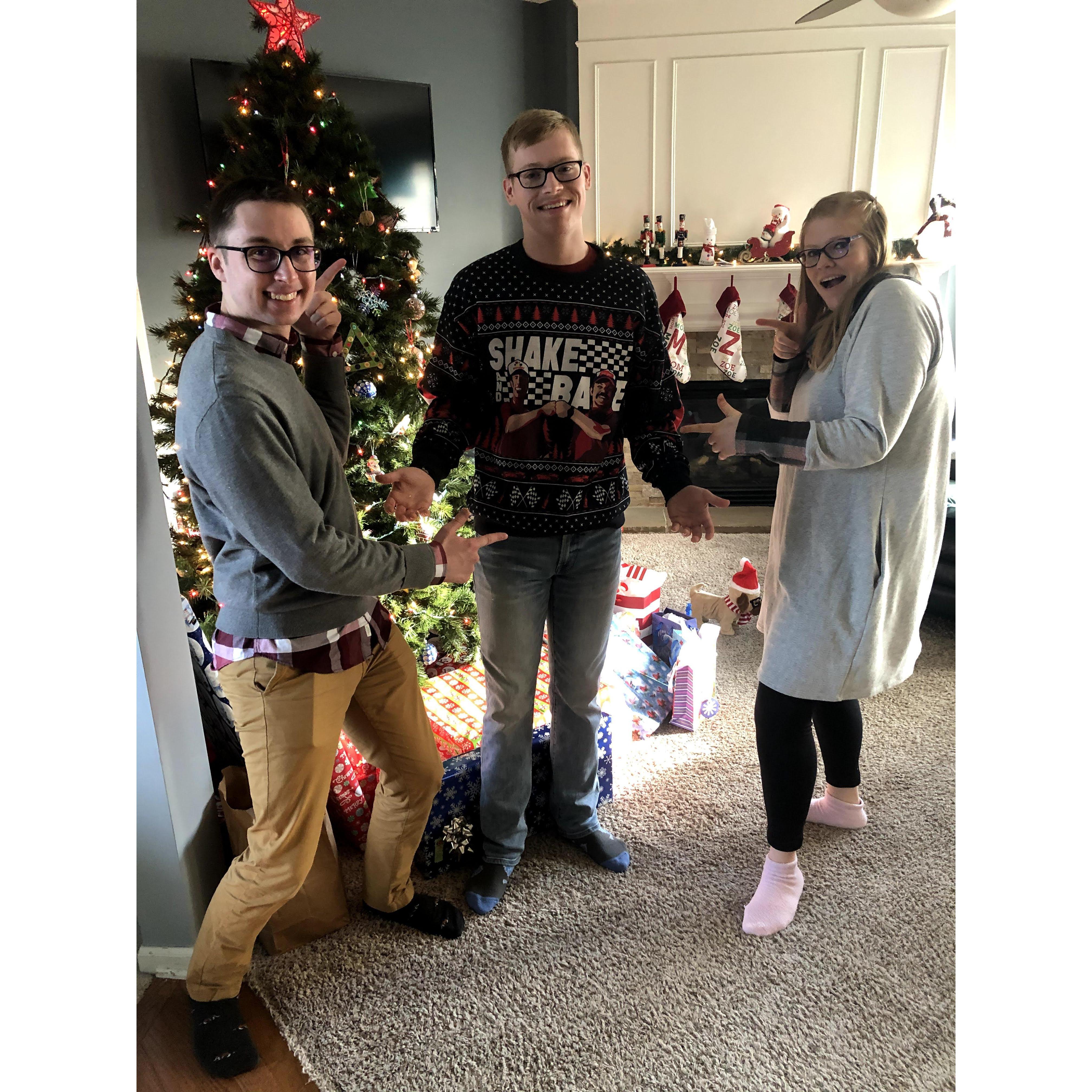 There is nothing like a sweet Christmas sweater! Shake N Bake baby!!