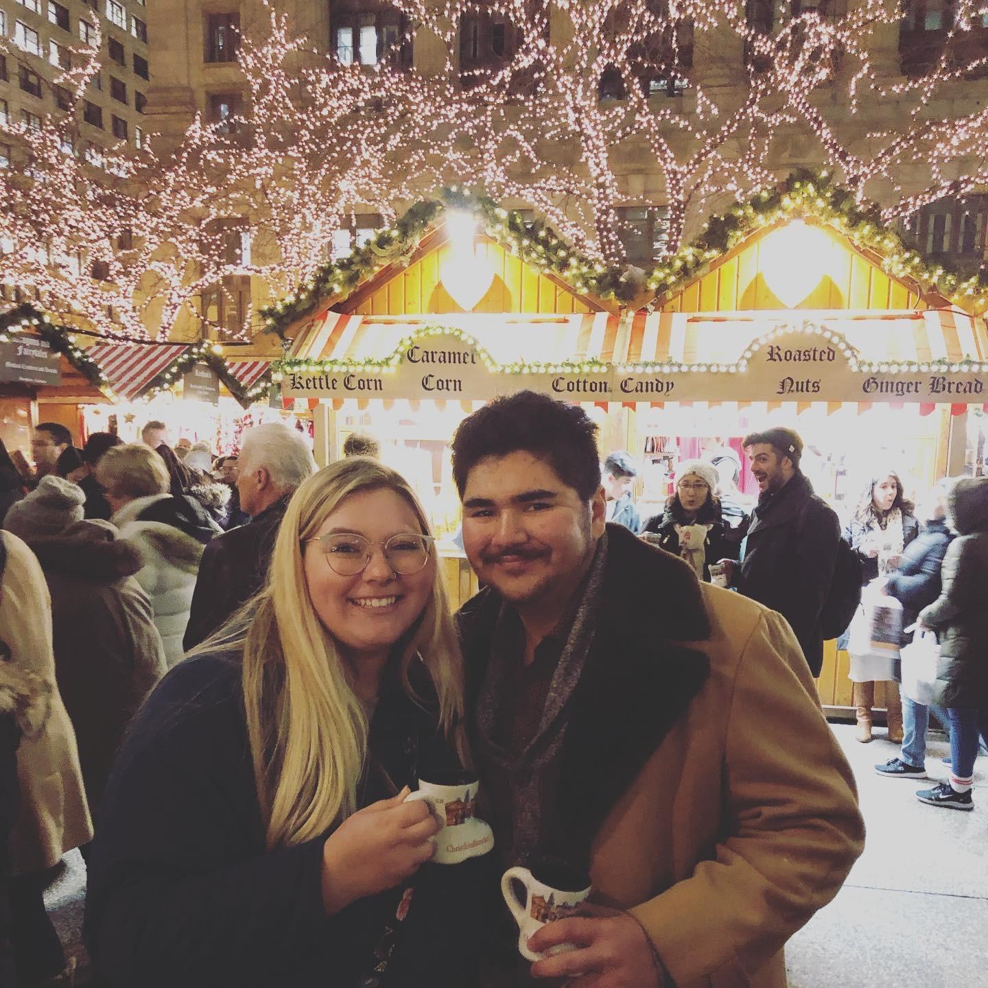 Our first trip away together! Chicago in December of 2019.