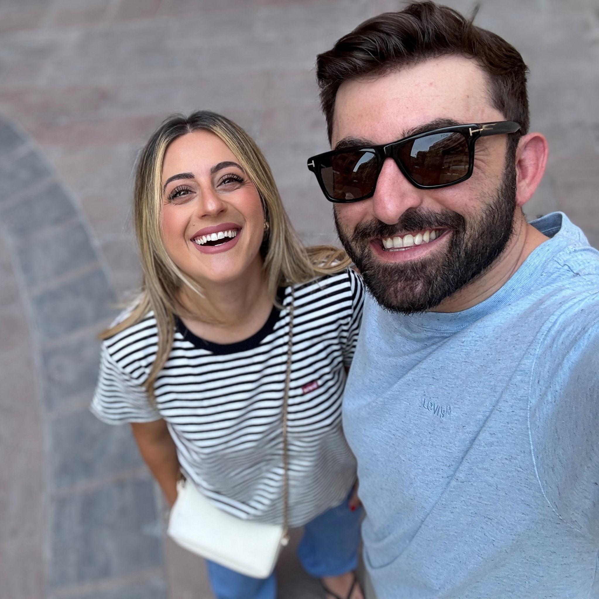 After 3 days of no luggage, we bought these outfits in Yerevan, Armenia to have some sort of clothing!