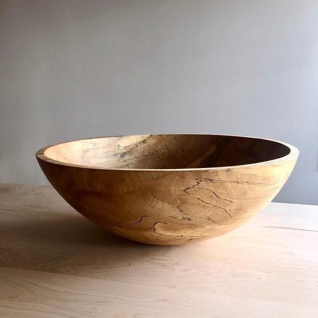 Spalted Ambrosia Wood Bowl - Multiple Sizes Available
