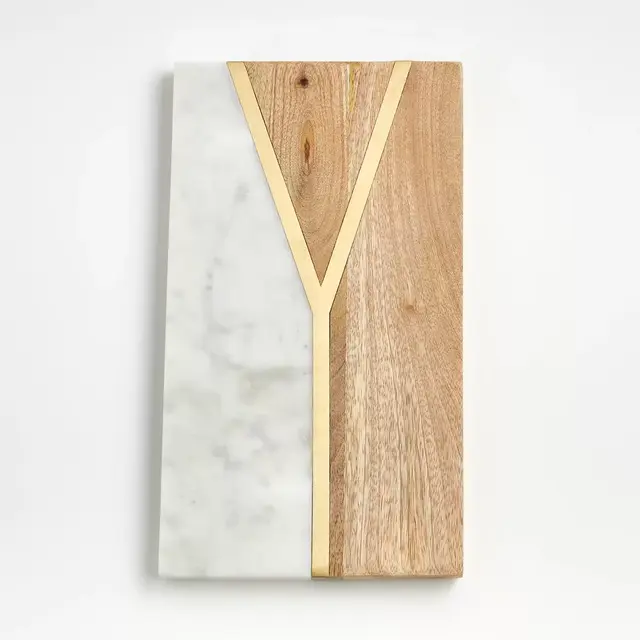 "Y" Monogrammed Serving Board