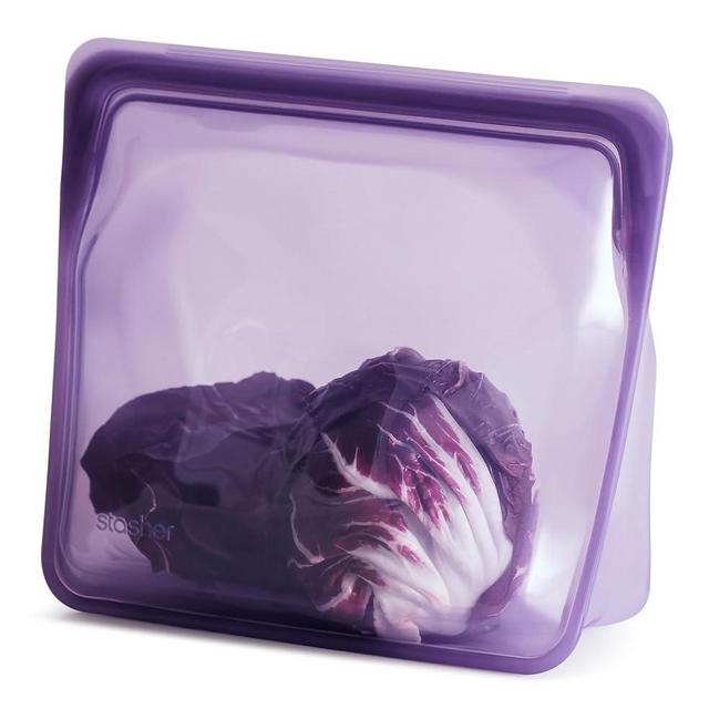 Stasher Premium Silicone Reusable Food Storage Stand-Up Mega Bag, Sea Urchin | Microwave, Sous Vide, Dishwasher, Oven and Freezer Safe | BPA Free, Leak-free, Eco-friendly, 104 Oz