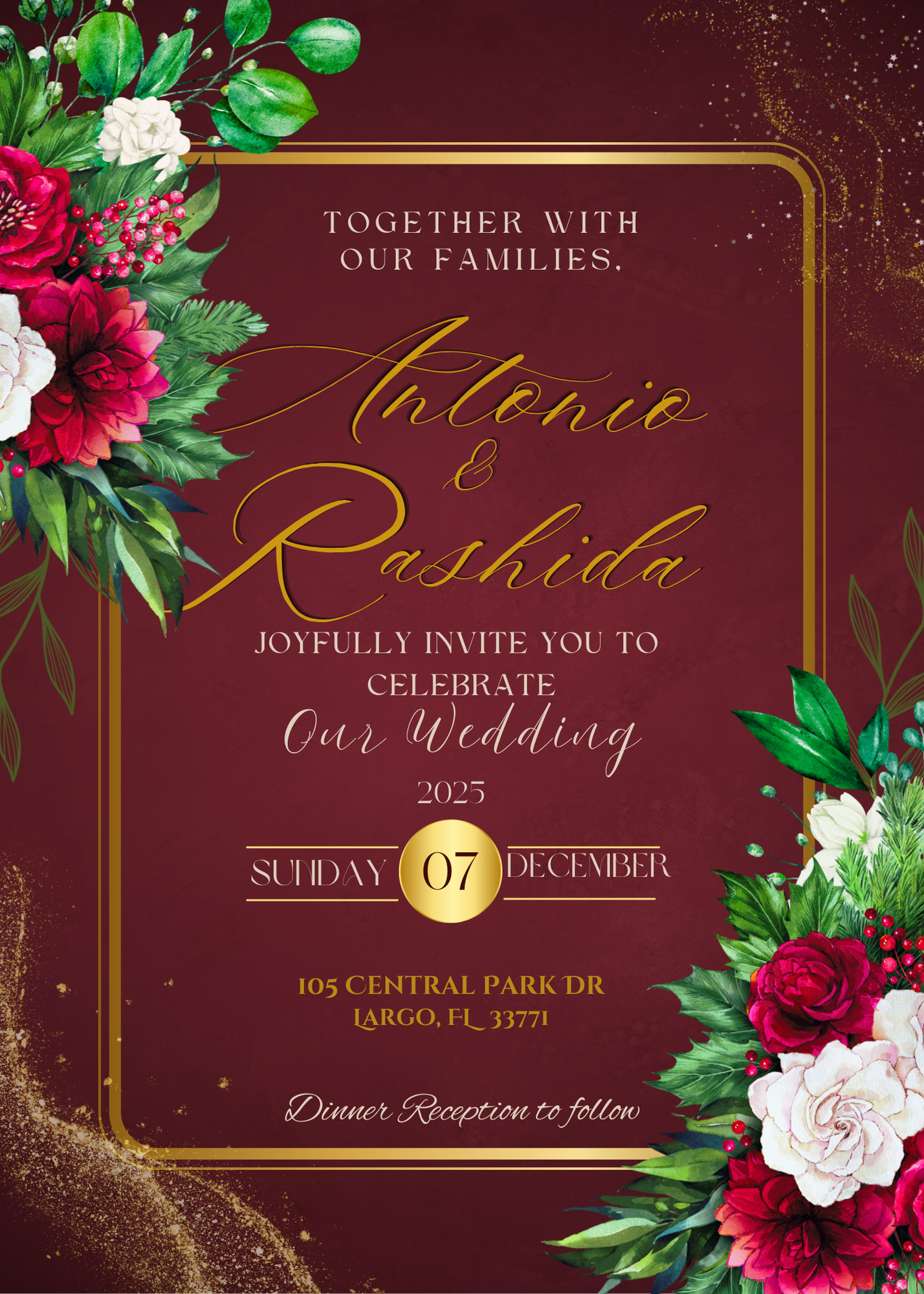 The Wedding Website of Antonio Johnson and Rashida King