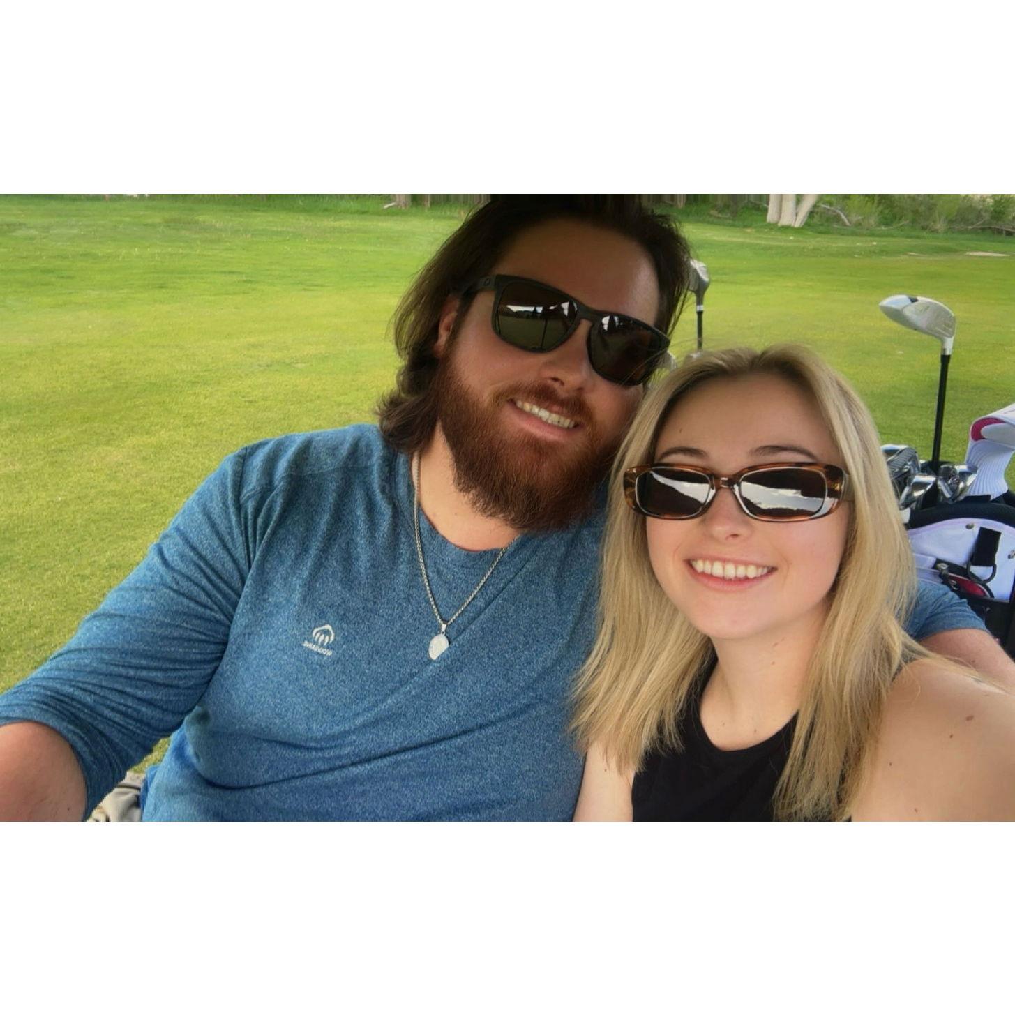First time golfing together