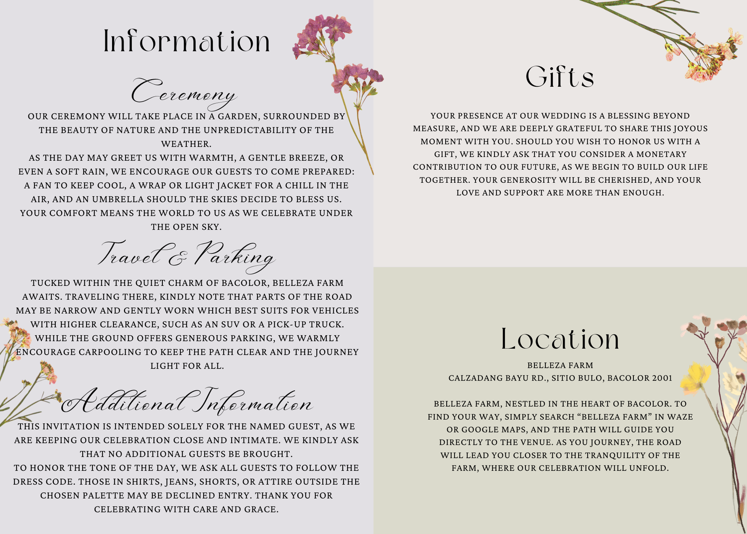 The Wedding Website of Jeremiah Earl Magcalas and Anna Patricia Buan