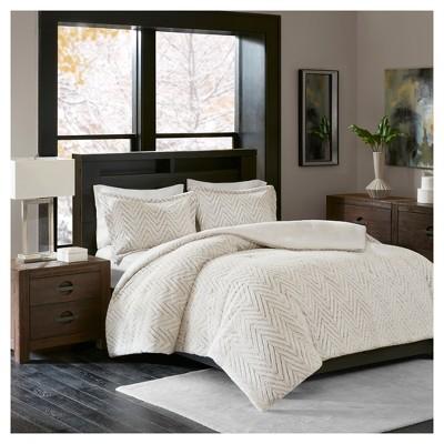 Ivory Aurora Plush Down Alternative Comforter Set Full/Queen
