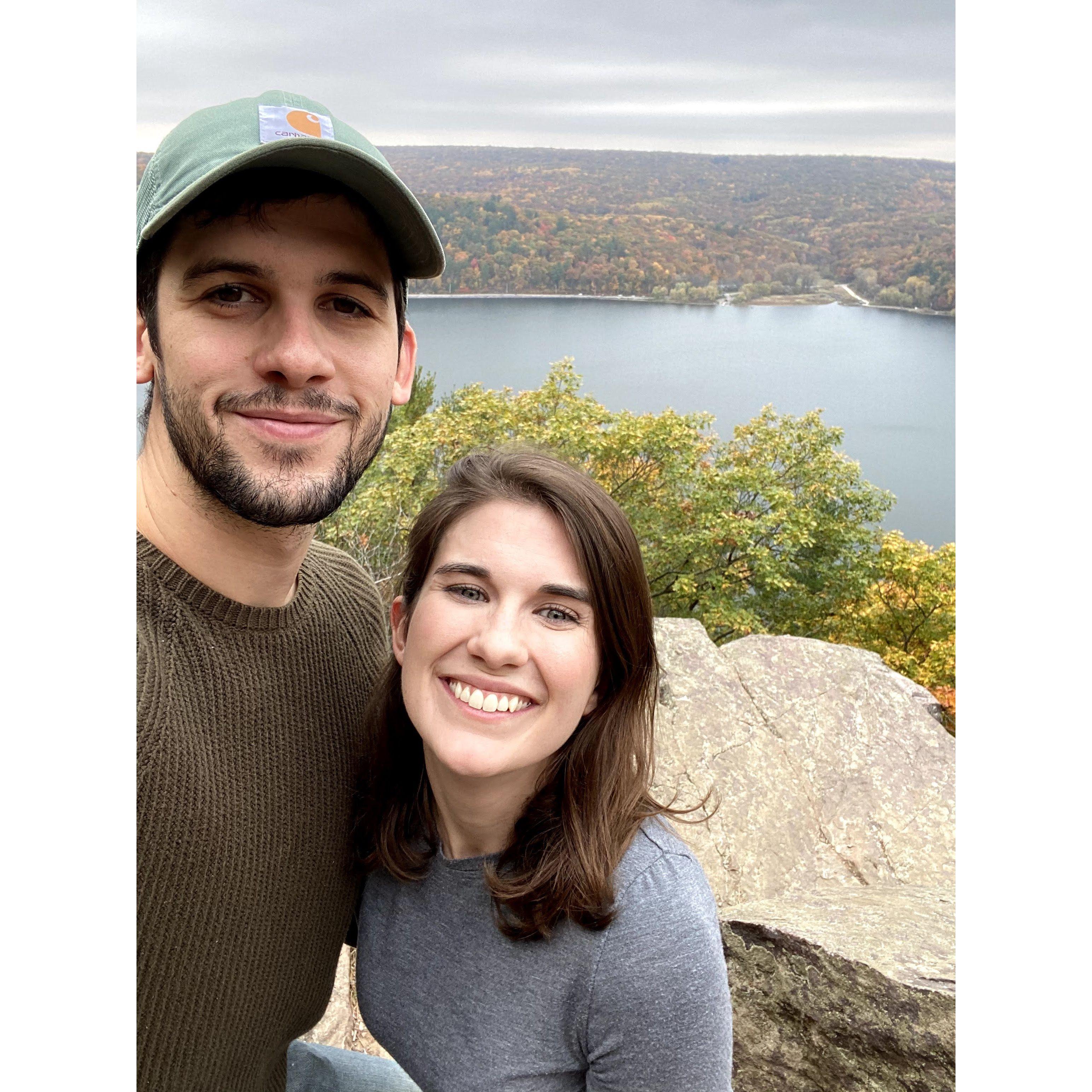 Hiking at Devil's Lake - first time we said "I love you"!