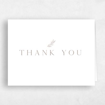White Wedding Thank You - Sivas Landscape