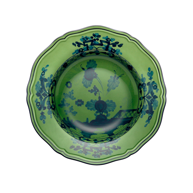 Ginori Soup Plates (MALACHITE Oriente Italiano) - Set of Two